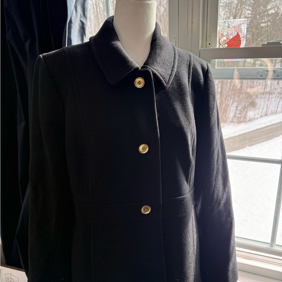 JCREW Factory LADY DAY  Black Women's Coat - Picture 2 of 9